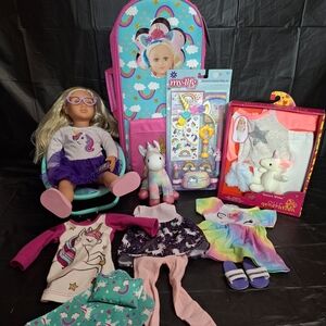 Mixed Lot of Our Generatoin & My Life Unicorn Adventure 18inch Doll Set